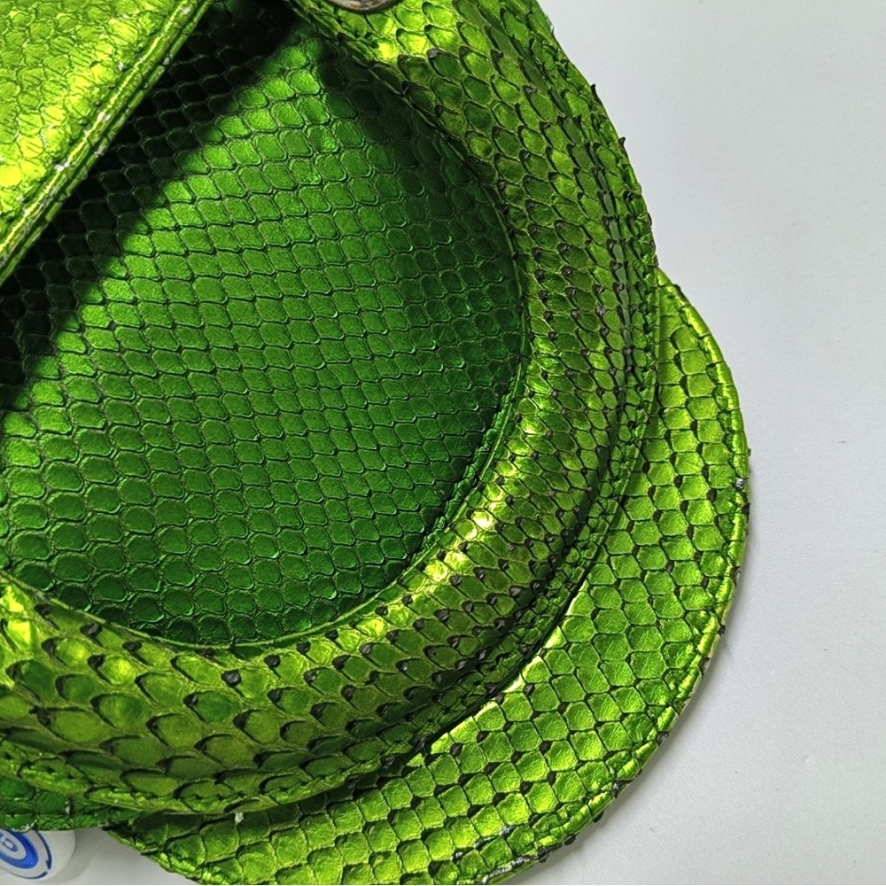 Dior Green Python Leather Mini Lady Dior Top - Handle Bag - Picture 7 of 9